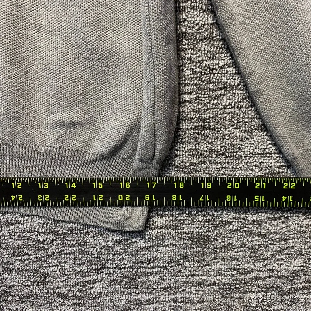 Polo Ralph Lauren Pima Cotton Sweater Mens XL Gray Quarter Zip Pullover Heritage